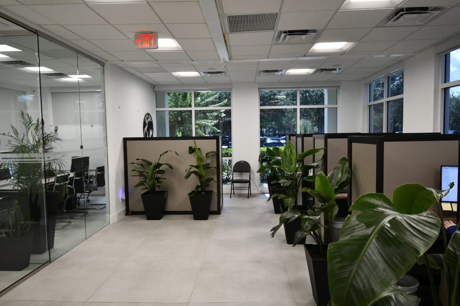 Workspace by the windows